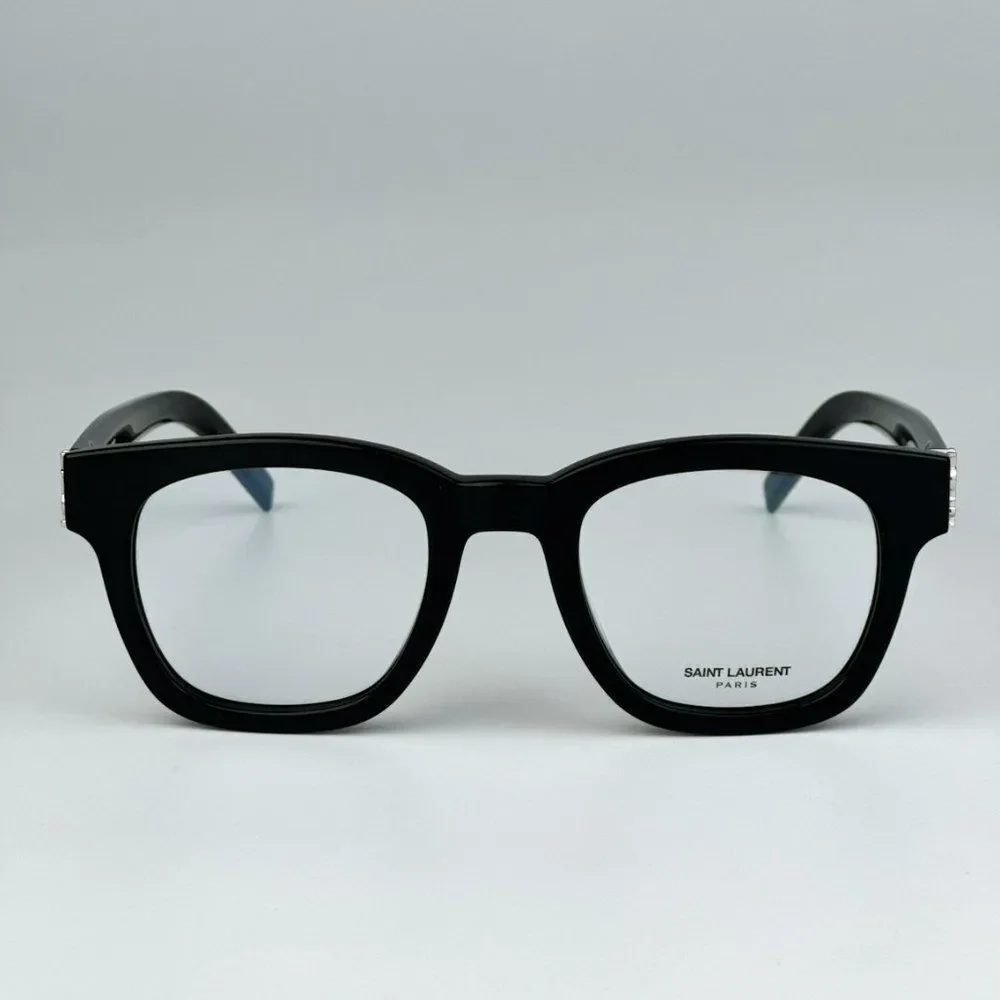 NEW Saint Laurent SLM124 OPT 001 Black Cat Eye Unisex Eyeglasses - Picture 3 of 11